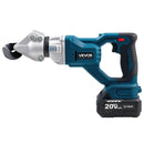 VEVOR bezvadu lokšņu metāla griezējs ar 360° grozāmu galvu, dubultiem asmeņiem, 20 V, 2800 gāj./min, paredzēts līdz 1,22 mm cinkota tērauda, 1 mm nerūsējošā tērauda, alumīnija, plastmasas un kartona griešanai