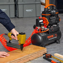 VEVOR gaisa kompresors 7,95 l, 900 W, 2,2 CFM @ 90 PSI, 70 dB, ultrakluss, bez eļļas