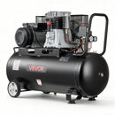 VEVOR gaisa kompresors 100 l, 3 kW siksnas piedziņas kompresors ar tvertni, 226 l/min pie 6,2 bar, maksimālais spiediens 10 bar, uz riteņiem autoservisam, krāsošanai un pneimatiskajiem instrumentiem