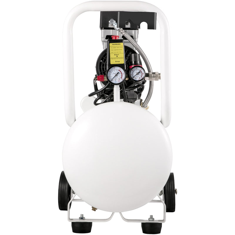 VEVOR gaisa kompresors 11 L, īpaši kluss, 1 HP, bez-eļļas, tērauda tvertne, 750 W, pārnēsājams, 8 bar, mājas remontam un riepu piepumpēšanai