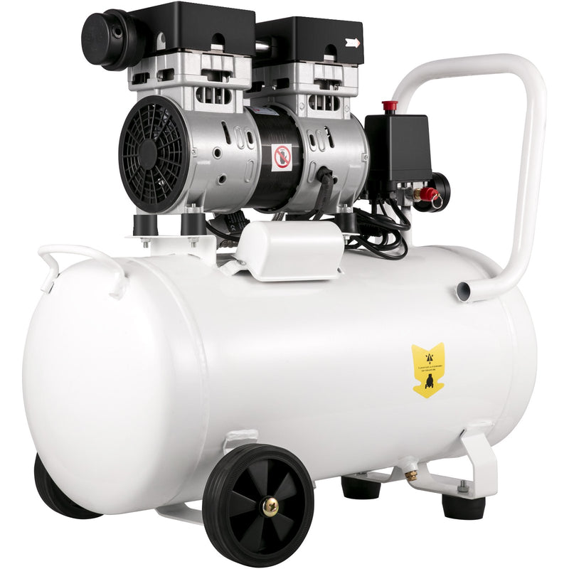 VEVOR gaisa kompresors 11 L, īpaši kluss, 1 HP, bez-eļļas, tērauda tvertne, 750 W, pārnēsājams, 8 bar, mājas remontam un riepu piepumpēšanai