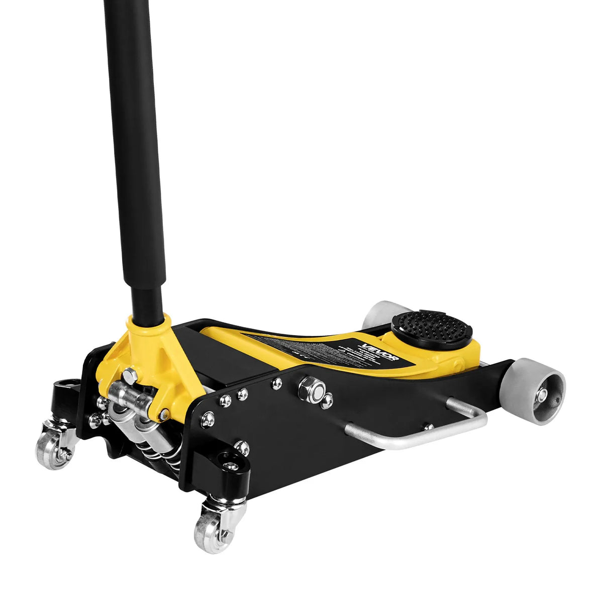 VEVOR Low Profile Hydraulic Floor Jack 2.5 t, Aluminium and Steel Construction, Racing Jack with Dual-Piston Fast-Lift Pump, Car Lift for Sedans and Compact SUVs, Lifting Range 95–475 mm