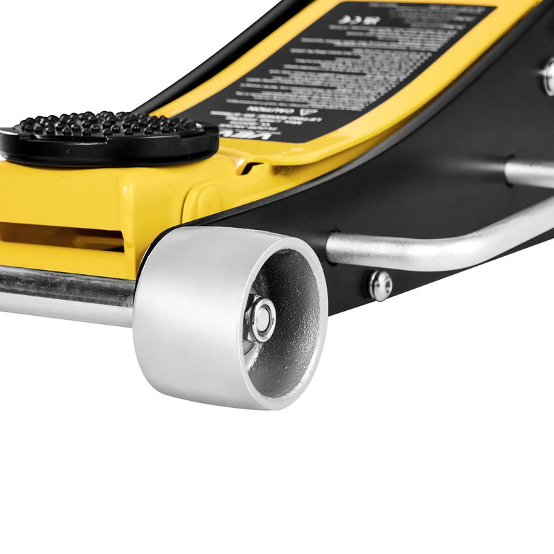 VEVOR zema profila hidrauliskais grīdas domkrats 2,5 t, alumīnija un tērauda konstrukcija, sacīkšu tipa domkrats ar divvirzuļu ātrās pacelšanas sūkni, automobiļu pacēlājs sedaniem un kompaktajiem SUV, pacelšanas diapazons 95–475 mm