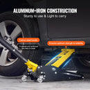 VEVOR Zema profila grīdas domkrats 2 tonnas smaguma kategorijā ar dubultiem virzuļiem un ātro sūkni