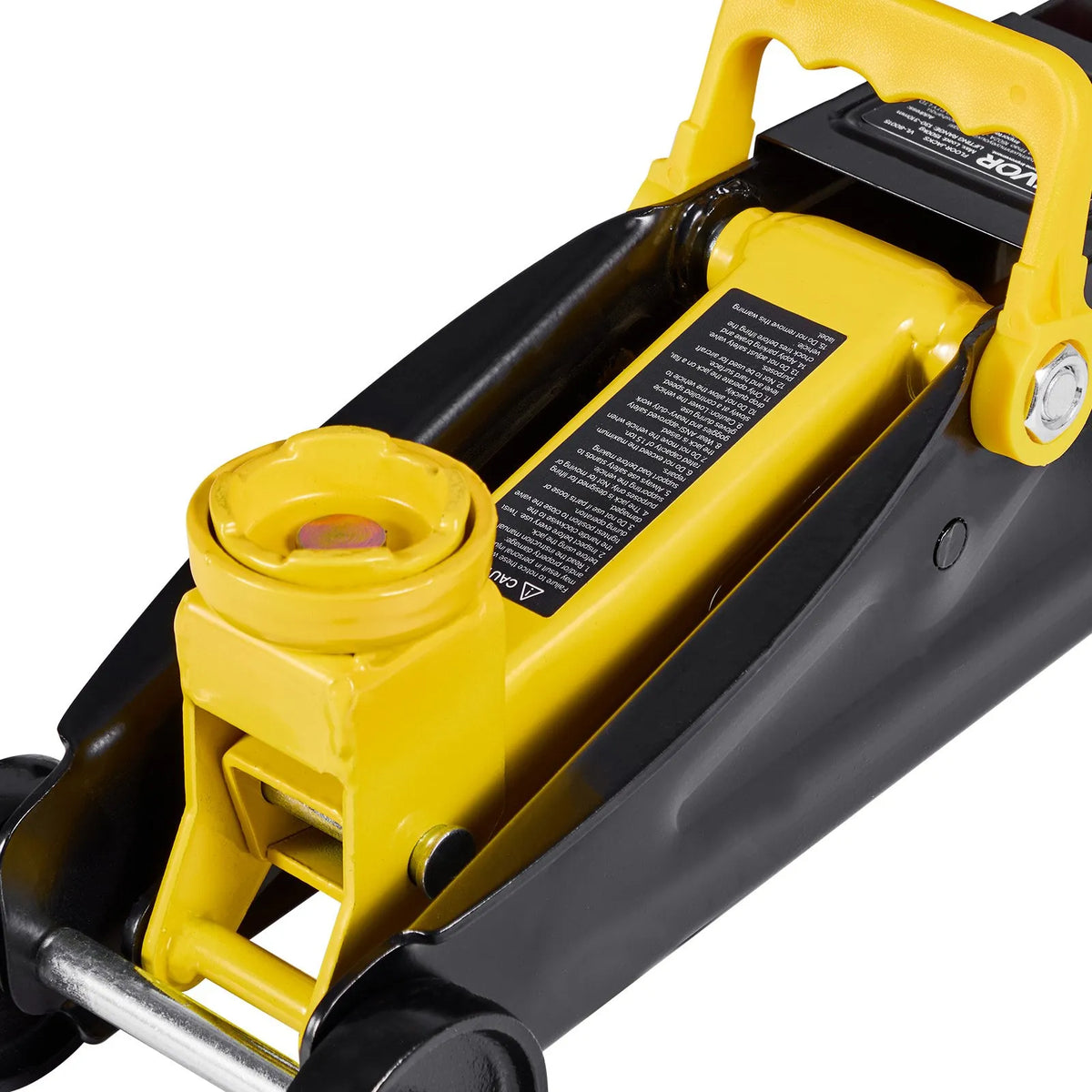 VEVOR Low Profile Hydraulic Floor Jack 1.5 t, Steel Scissor-Type Jack with Single-Acting Fast-Lift Pump, Transport Case, Car Lift for Sports Cars and Sedans, Lifting Range 130–310 mm