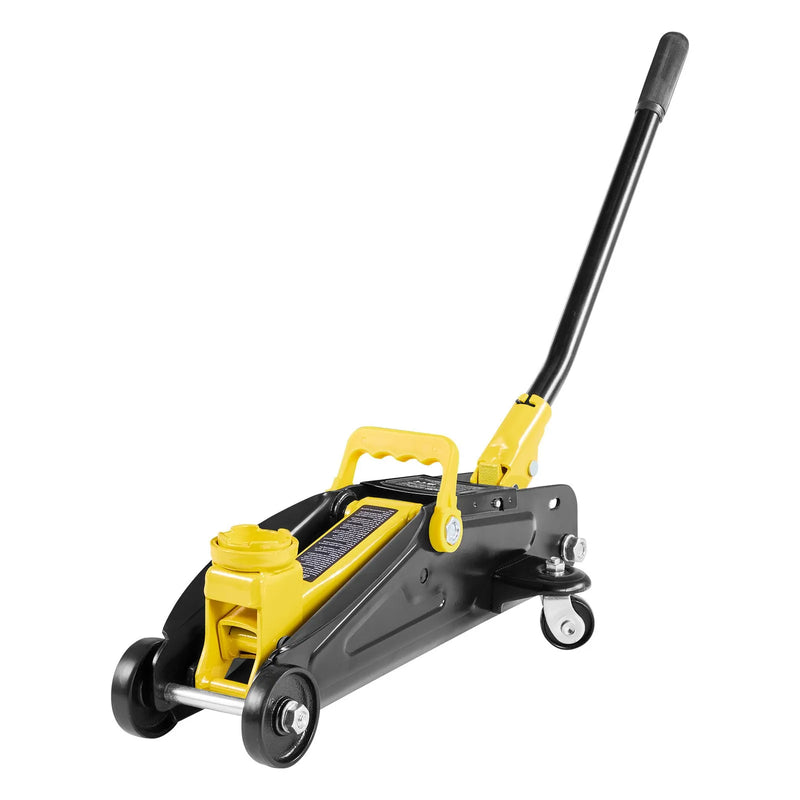 VEVOR zema profila hidrauliskais grīdas domkrats 2 t, tērauda sacīkšu tipa domkrats ar balsta statņiem, vienvirzuļa ātrās pacelšanas sūknis, automobiļu pacēlājs sporta auto un kompaktiem SUV, pacelšanas diapazons 130–310 mm