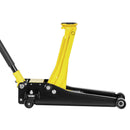 VEVOR zema profila grīdas domkrats, maksimālā slodze 2 t, tērauda sacīkšu grīdas domkrats ar diviem virzuļiem un ātrās pacelšanas sūkni, smagās hidraulikas ratiņu pacēlājs sporta automašīnām un sedaniem, pacelšanas diapazons 75–505 mm.