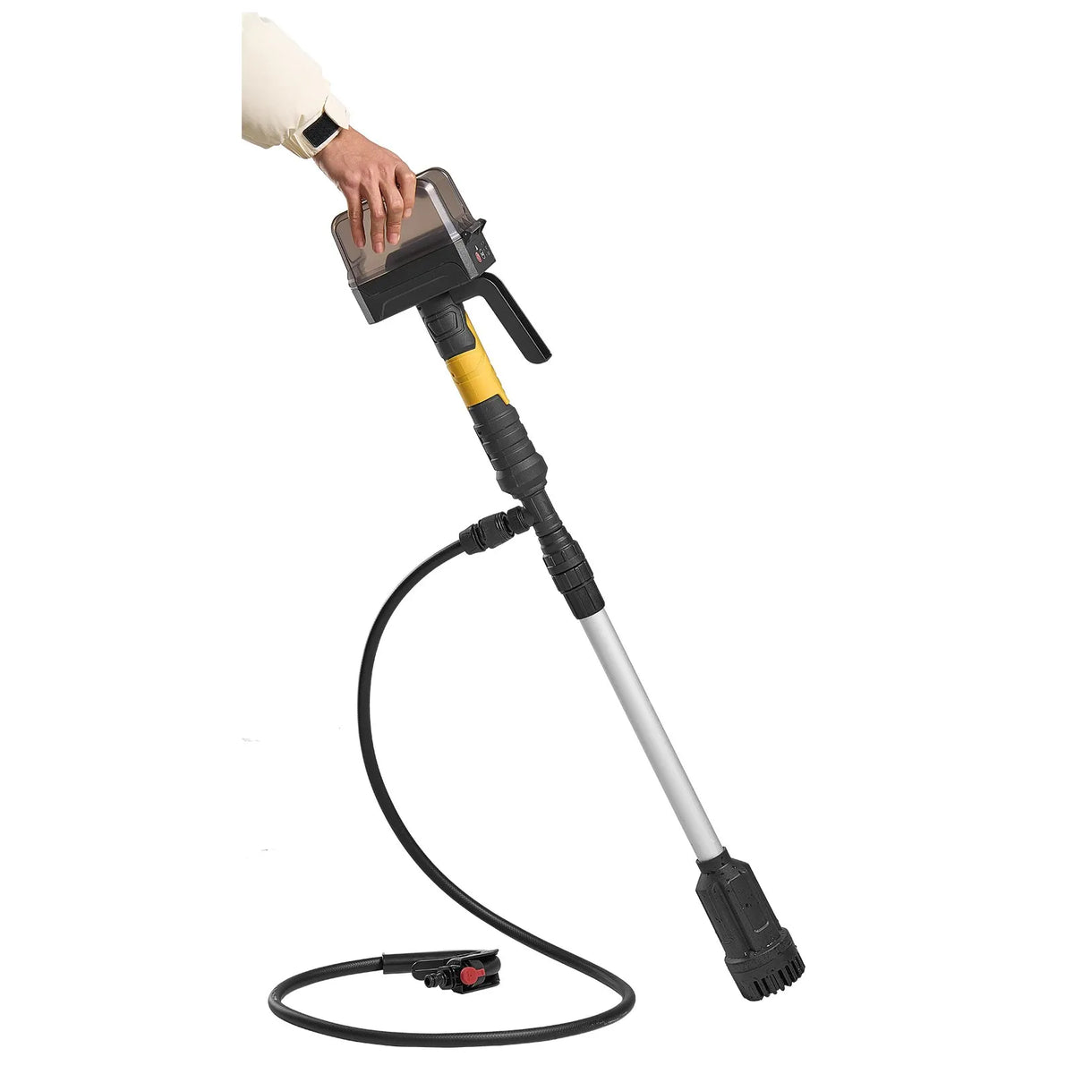 VEVOR Cordless Shaft Pump Water Transfer Pump 33 l/min, Portable Drainage Pump with NPT 3/4 Garden Hose Connection, Compatible with DEWALT 20 V Battery (Battery Not Included), for Pool, Garden and Pond