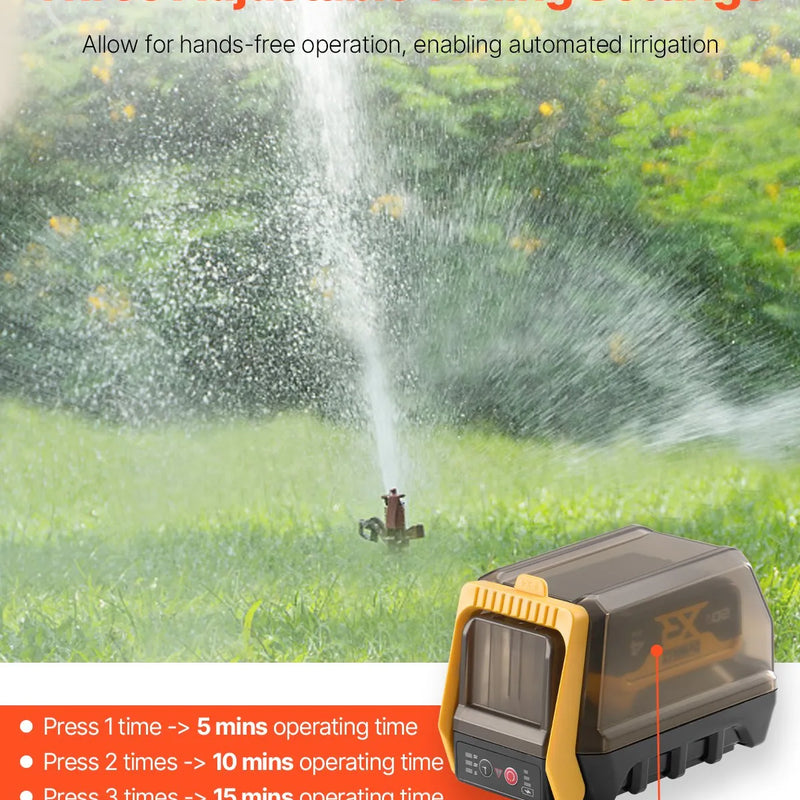 VEVOR bezvada iegremdējamais ūdens pārsūknēšanas sūknis 33 l/min, pārnēsājams drenāžas sūknis ar G3/4 dārza šļūtenes pieslēgumu, saderīgs ar DEWALT 20 V akumulatoru (bez akumulatora), baseinam, dārzam un dīķim