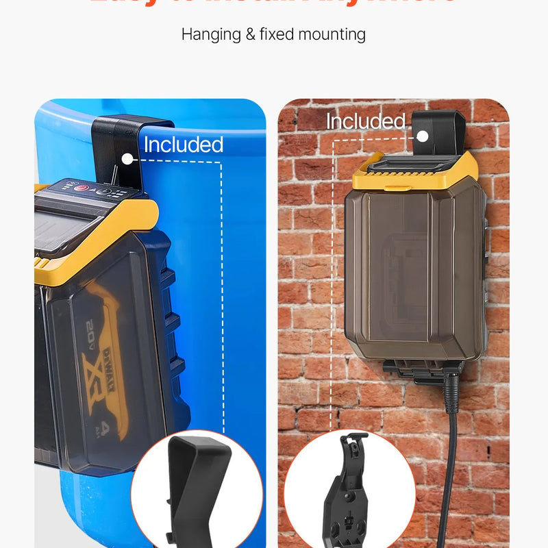 VEVOR bezvada iegremdējamais ūdens pārsūknēšanas sūknis 33 l/min, pārnēsājams drenāžas sūknis ar G3/4 dārza šļūtenes pieslēgumu, saderīgs ar DEWALT 20 V akumulatoru (bez akumulatora), baseinam, dārzam un dīķim