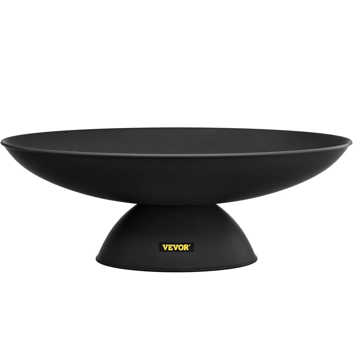 VEVOR Fire Pit Bowl 76 cm, Deep Round Cast Iron Fire Pit Bowl for Wood, Outdoor Terraces, Patios and Camping, with Stable Base and Fire Pit Poker, Black