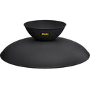 Угунскура VEVOR 76 см, dziļa apaļa čuguna ugunskura bļoda malkai, āra terasēm, pagalmiem un kempingiem, ar stabilu pamatni un ugunskura koku kociņu, melna