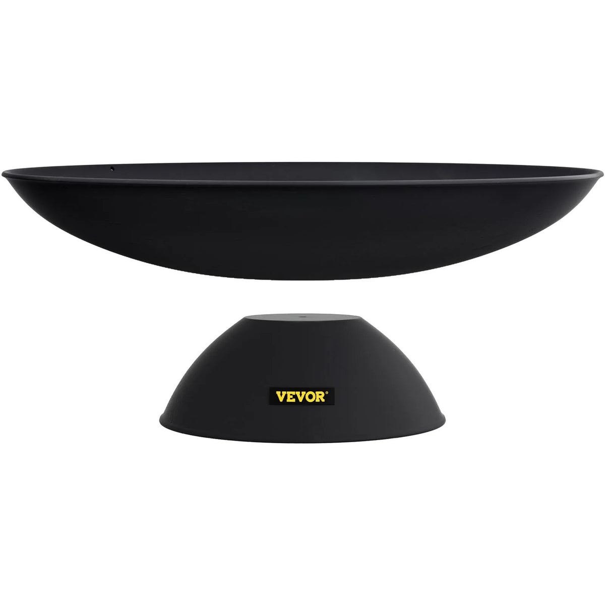 VEVOR Fire Pit Bowl 76 cm, Deep Round Cast Iron Fire Pit Bowl for Wood, Outdoor Terraces, Patios and Camping, with Stable Base and Fire Pit Poker, Black