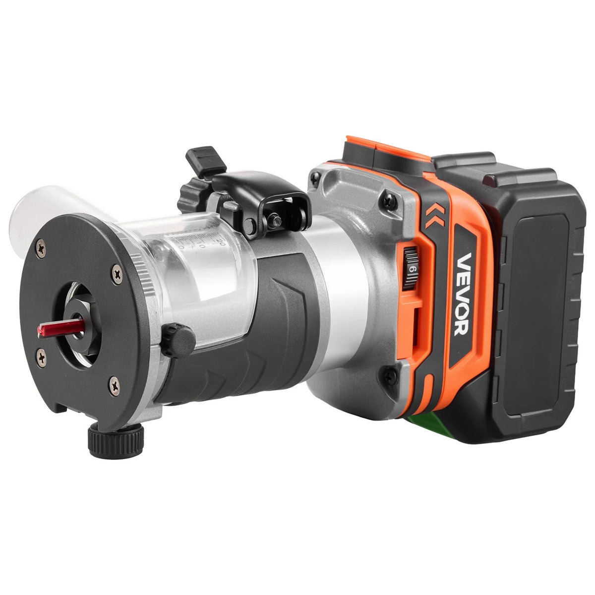 VEVOR Cordless Wood Router with Brushless Motor, Compact Variable Speed Edge Router with Fixed Base and Dust Cover for Woodworking, Compatible with Makita Batteries without Battery Included