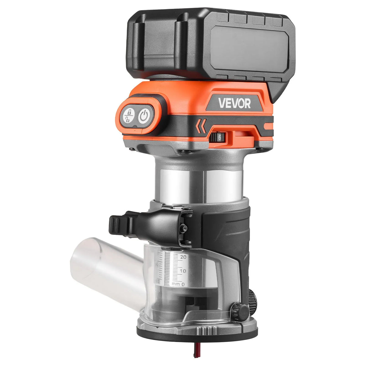 VEVOR Cordless Wood Router with Brushless Motor, Compact Variable Speed Edge Router with Fixed Base and Dust Cover for Woodworking, Compatible with Makita Batteries without Battery Included