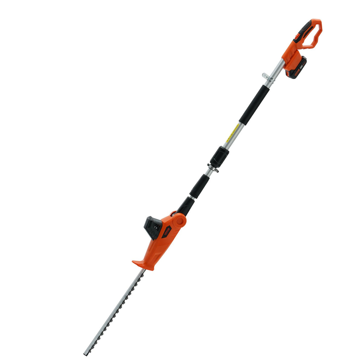 VEVOR Cordless Telescopic Hedge Trimmer with 20 V Battery and 460 mm Blade