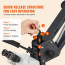 VEVOR daudzvirzienu mikroskops ar atsperes stiprinājumu, 7–45× palielinājums, rotaslietu inkrustācijas statīvs ar integrētu USB gredzenveida LED apgaismojumu