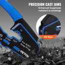 RJ45 presformas komplekts, Cat5e/Cat6/Cat6a, 8 kontaktu spraudņiem, ar 20 caurejošiem savienotājiem un aizsargiem, vadu noņēmēju un tīkla testeri