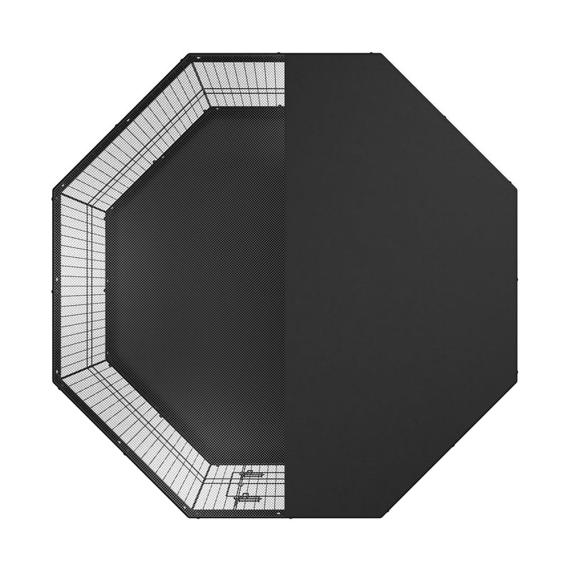 VEVOR Salokāms metāla voljers suņiem ar 8 paneļiem, augstums 61 cm, ar augšējo pārsegu un apakšējo paklāju, paredzēts maziem un vidējiem mājdzīvniekiem lietošanai telpās un ārā – kempingam, pagalmam