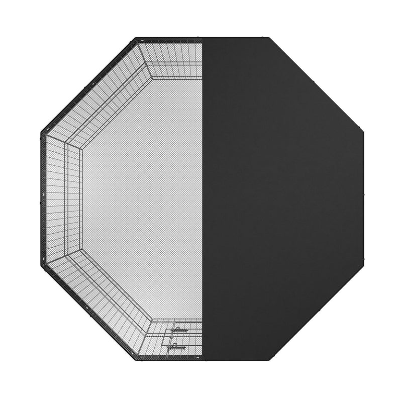 VEVOR Salokāms metāla suņu voljers ar 8 paneļiem un augšējo pārsegu, augstums 61 cm, ar zemes enkurstieņiem, paredzēts maziem un vidējiem mājdzīvniekiem lietošanai telpās un ārā – kempingam, pagalmam