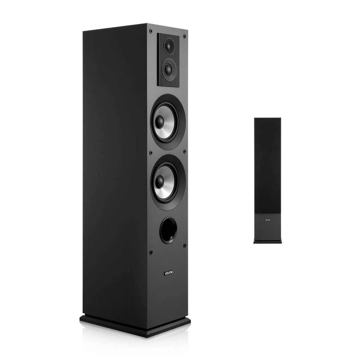 VEVOR Floor Speaker 3-Way, 145 W, 70 Hz–20 kHz, MDF Cabinet, 1 pc.