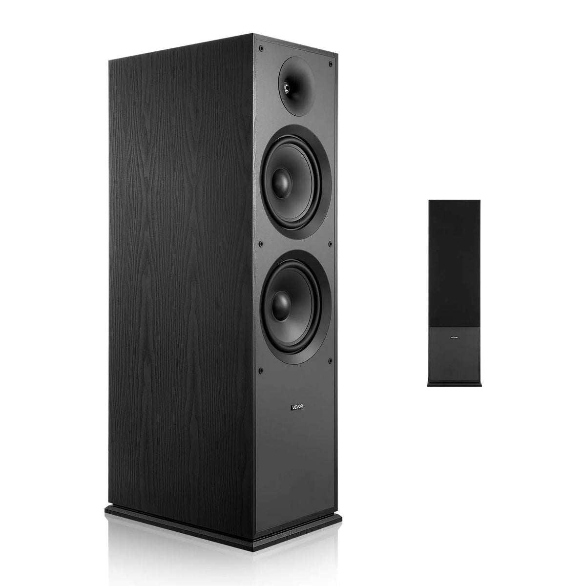 VEVOR Floor Speaker 2-Way, 600 W, 2 × 203 mm Woofer, 50 Hz–20 kHz, MDF Cabinet, 1 pc.