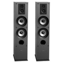 VEVOR grīdas skaļruņi, pāris, 3 joslu, 19,05 mm un 25,4 mm augstfrekvences skaļruņi, divi 133,35 mm zemfrekvences skaļruņi, 145 W jauda, 70–20 000 Hz frekvenču diapazons, MDF korpuss