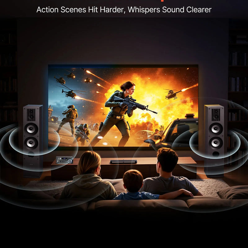 VEVOR grīdas skaļruņi, pāris, 3 joslu, 19,05 mm un 25,4 mm augstfrekvences skaļruņi, divi 133,35 mm zemfrekvences skaļruņi, 145 W jauda, 70–20 000 Hz frekvenču diapazons, MDF korpuss