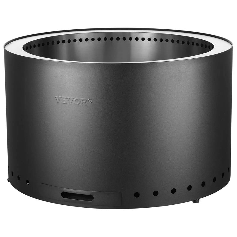 VEVOR bezdūmu ugunskura krāsns 71,1 cm diametrā, malkas kurināma, nerūsējošā tērauda