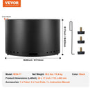 VEVOR bezdūmu ugunskura krāsns 71,1 cm diametrā, malkas kurināma, nerūsējošā tērauda