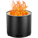 VEVOR bezdūmu ugunskura krāsns 49 cm diametrā, malkas kurināma, nerūsējošā tērauda