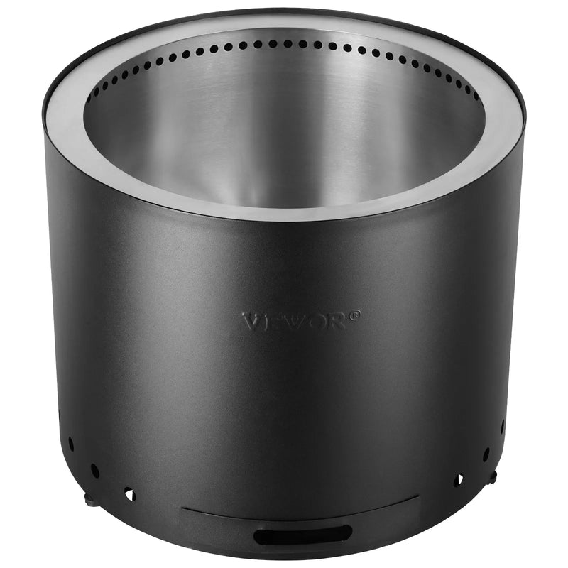 VEVOR bezdūmu ugunskura krāsns 49 cm diametrā, malkas kurināma, nerūsējošā tērauda