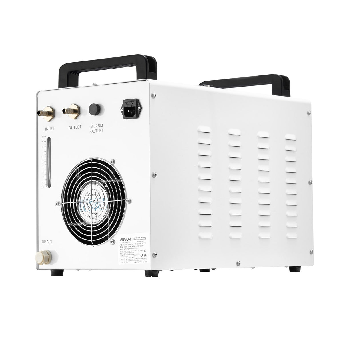 VEVOR Industrial Water Chiller CW-3000, 9 L Tank, 10 L/min, for Laser Equipment up to 65 W