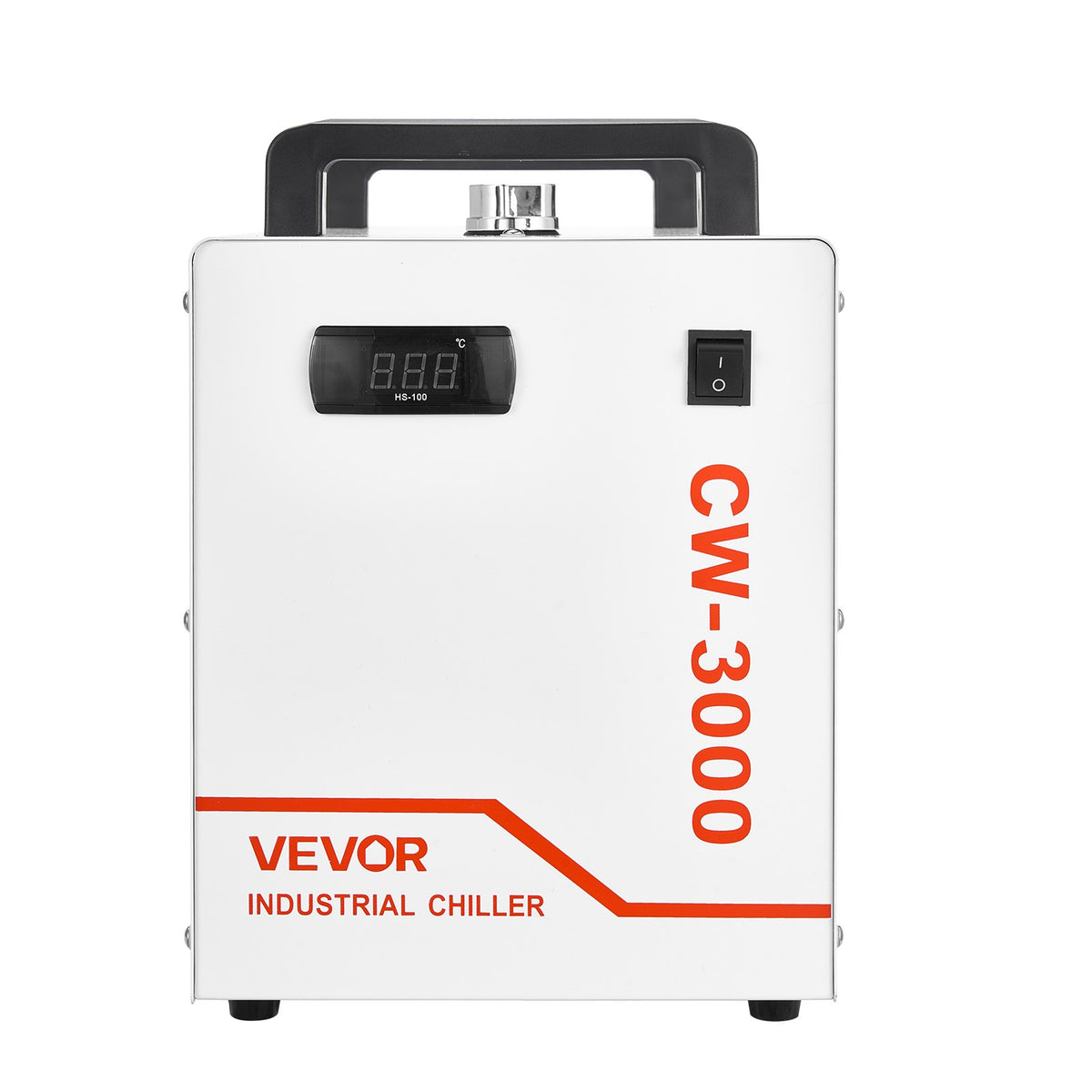 VEVOR Industrial Water Chiller CW-3000, 9 L Tank, 10 L/min, for Laser Equipment up to 65 W