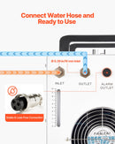 VEVOR industriālais ūdens dzesētājs CW-3000, industriāla ūdens dzesēšanas sistēma ar 9 l tvertnes ietilpību, maksimālais plūsmas ātrums 10 l/min, dzesēšanas iekārta ar augstas veiktspējas ventilatoru, paredzēta 65 W lāzera gravēšanas un griešanas iekārtām