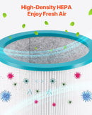 VEVOR 40" Oscilējošais Torņa Ventilators ar 8 Stundu Taimeri un 4,7 m/s Gaisa Plūsmas Ātrumu, Tālvadības Pulti