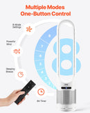 VEVOR 40" Oscilējošais Torņa Ventilators ar 8 Stundu Taimeri un 4,7 m/s Gaisa Plūsmas Ātrumu, Tālvadības Pulti