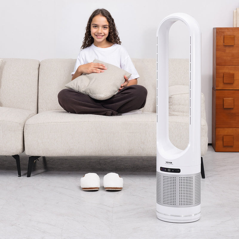 VEVOR 40" Oscilējošais Torņa Ventilators ar 8 Stundu Taimeri un 4,7 m/s Gaisa Plūsmas Ātrumu, Tālvadības Pulti