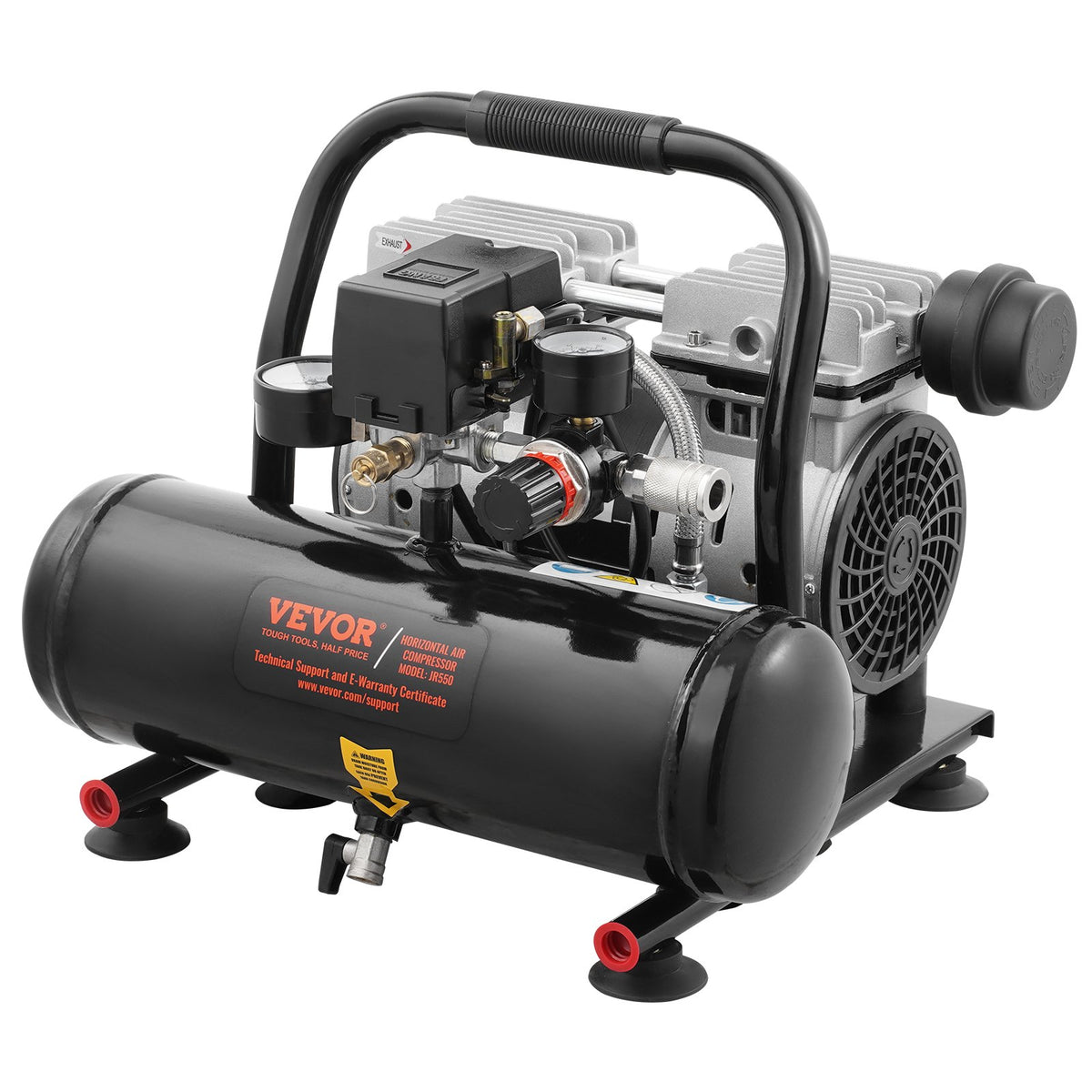 VEVOR Air Compressor – Compact, Portable, Oil-Free, 3.8 L, 7 Bar