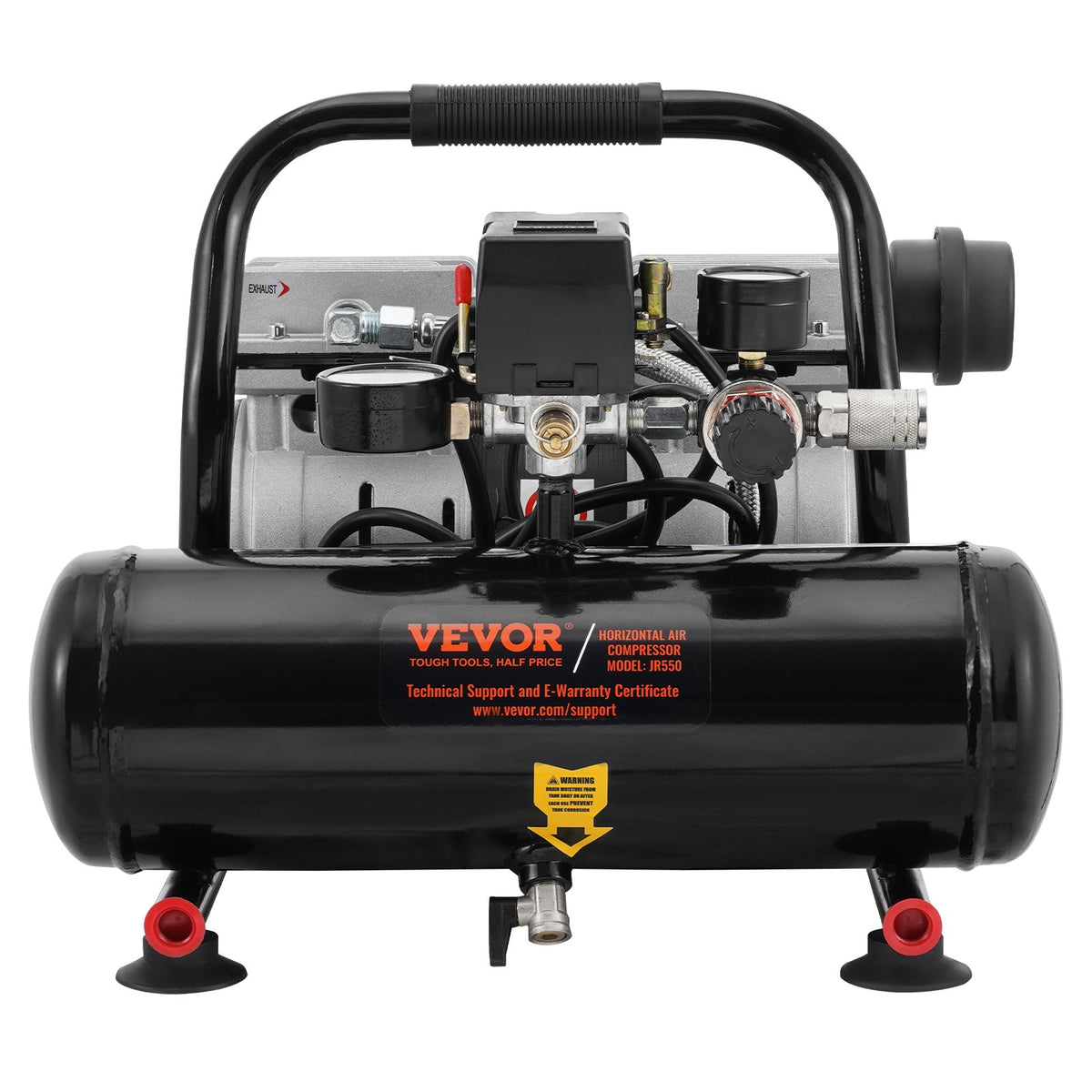 VEVOR Air Compressor – Compact, Portable, Oil-Free, 3.8 L, 7 Bar