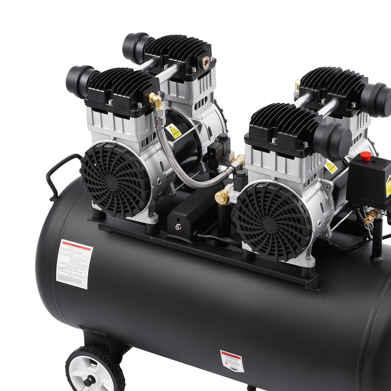 VEVOR kompakts un pārnēsājams bez eļļas gaisa kompresors, 75 L, 6,2 bar (90 PSI)