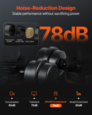 VEVOR kompakts un pārnēsājams bez eļļļas gaisa kompresors, 75 L, 6,2 bar (90 PSI)