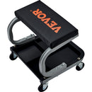 VEVOR mehāniķa garāžas krēsls ar instrumentu paplāti, 113 kg slodzes kapacitāte