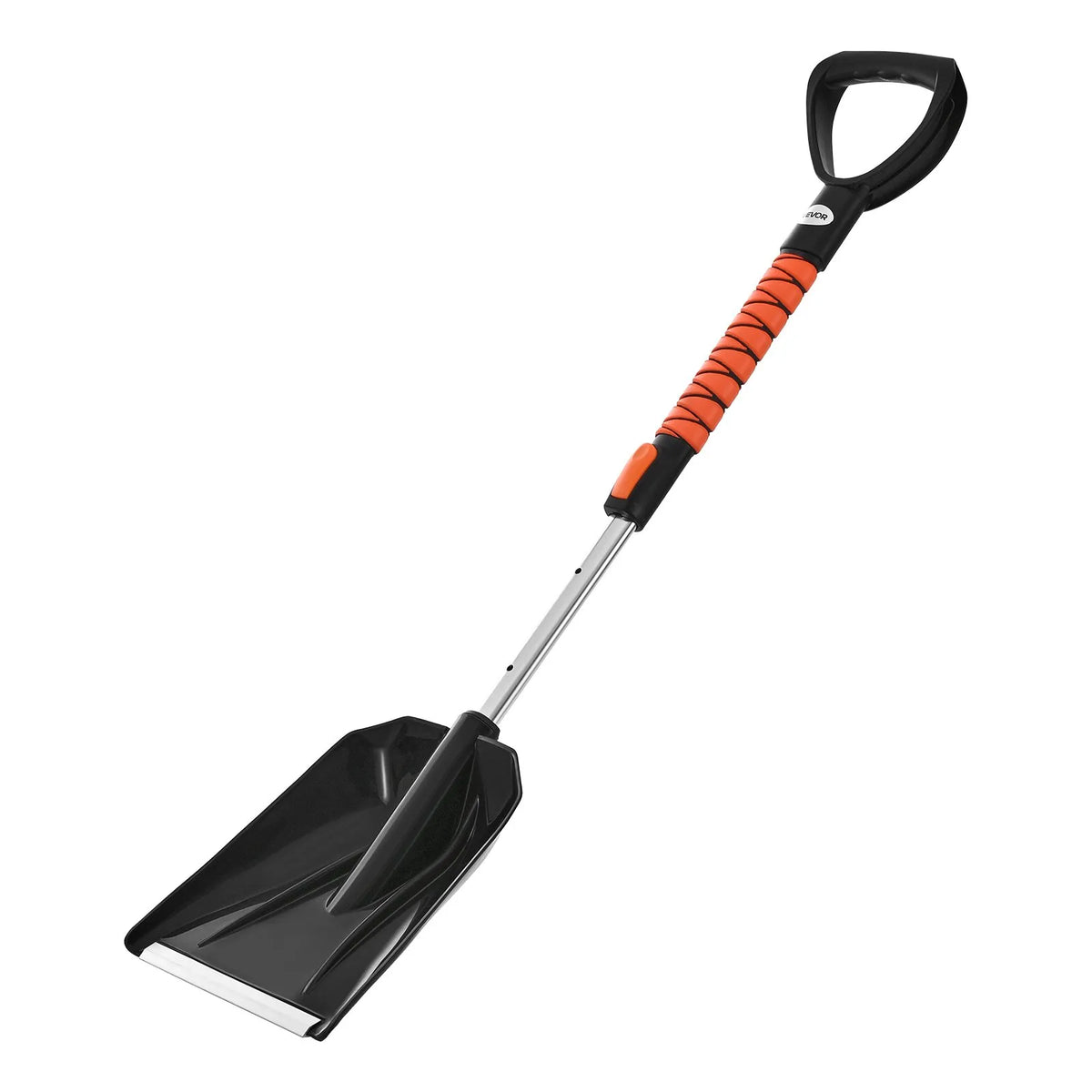 VEVOR Extendable 107 cm Snow Removal Tool with 180° Rotating Brush Head, Non-Slip Handle and Ice Scraper, Suitable for Cars, Vans and SUVs