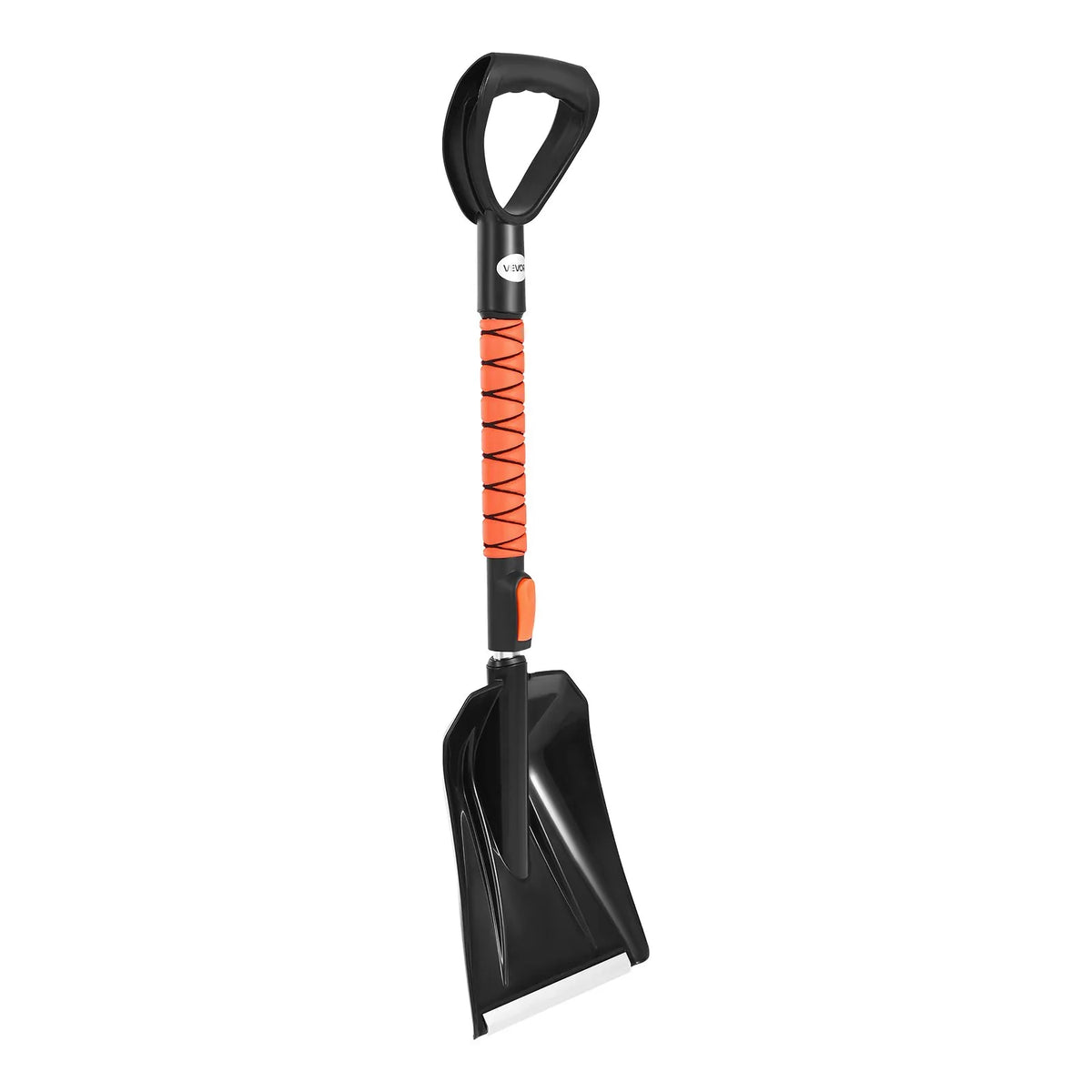 VEVOR Extendable 107 cm Snow Removal Tool with 180° Rotating Brush Head, Non-Slip Handle and Ice Scraper, Suitable for Cars, Vans and SUVs