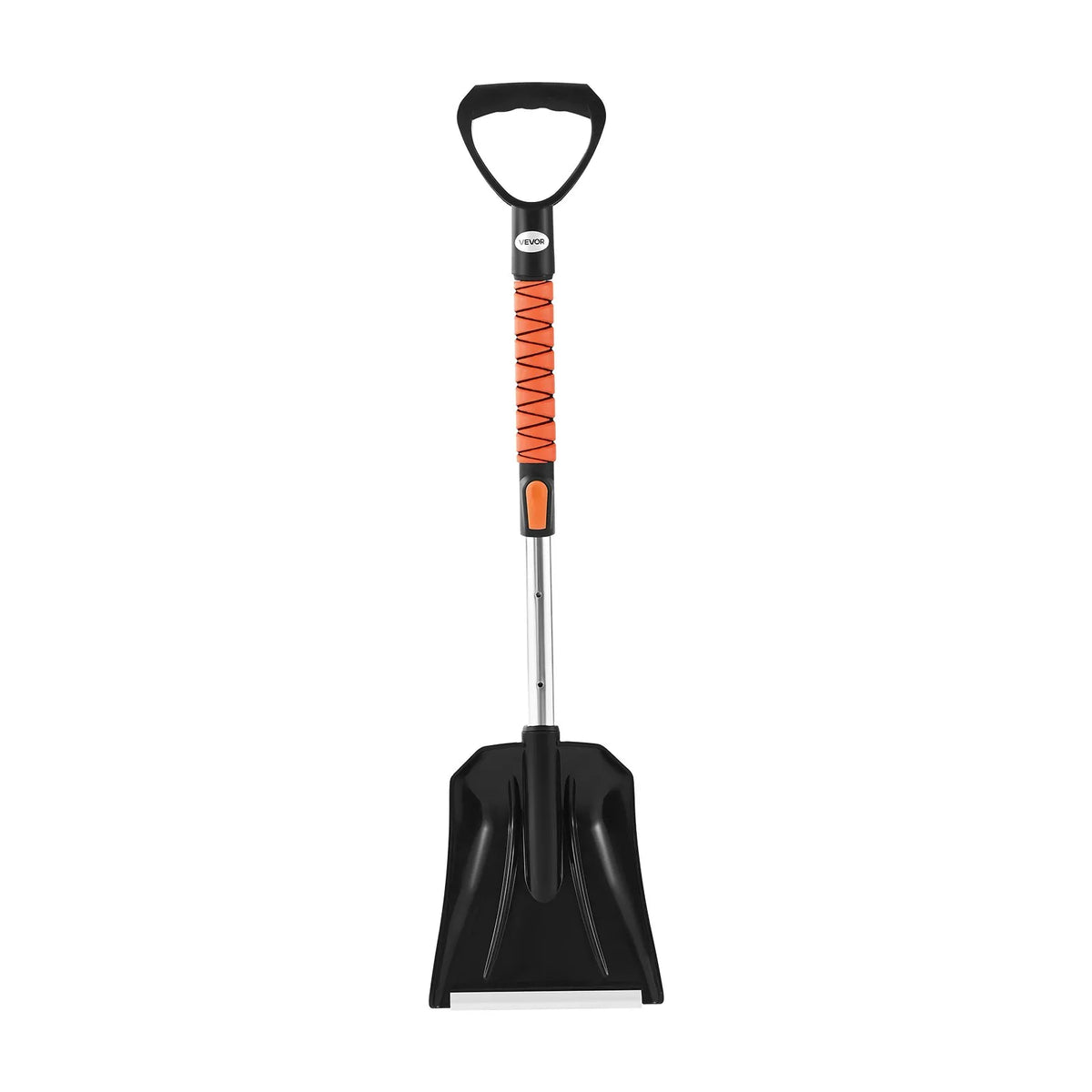VEVOR Extendable 107 cm Snow Removal Tool with 180° Rotating Brush Head, Non-Slip Handle and Ice Scraper, Suitable for Cars, Vans and SUVs