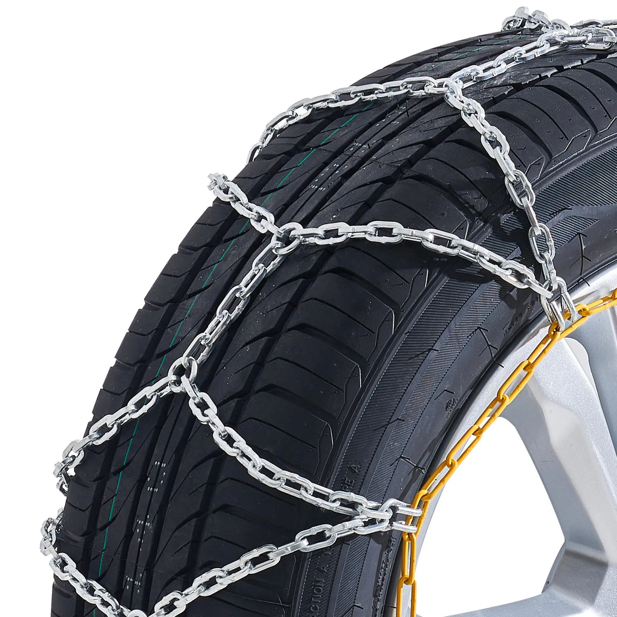 Snow chains, manganese alloy steel, traction, silver, 2 pcs