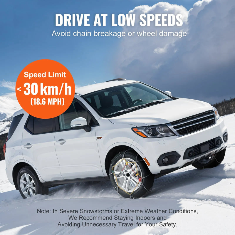 Sniega ķēdes, mangāna tērauds, vilces, sudraba, 2 gab.