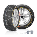 Sniega ķēdes, mangāna tērauds, vilces riepu ķēdes, sudraba, 2 gab. komplekts