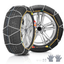 Sniega ķēdes, mangāna tērauds, vilces, riepu, sudraba, 2 gab.